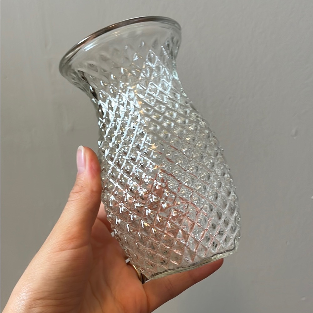 Elegant Clear Glass Vase